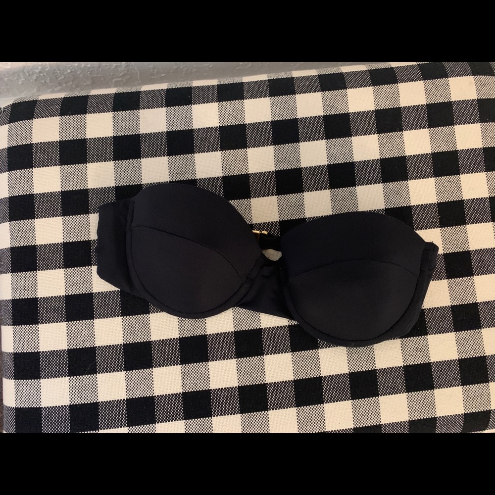 L*Space black bustier bikini top